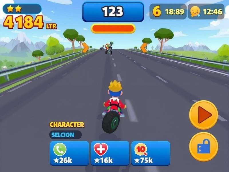 Nut Sprint Star character selection screen