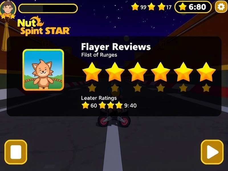 Nut Sprint Star gameplay screenshot showing racing action